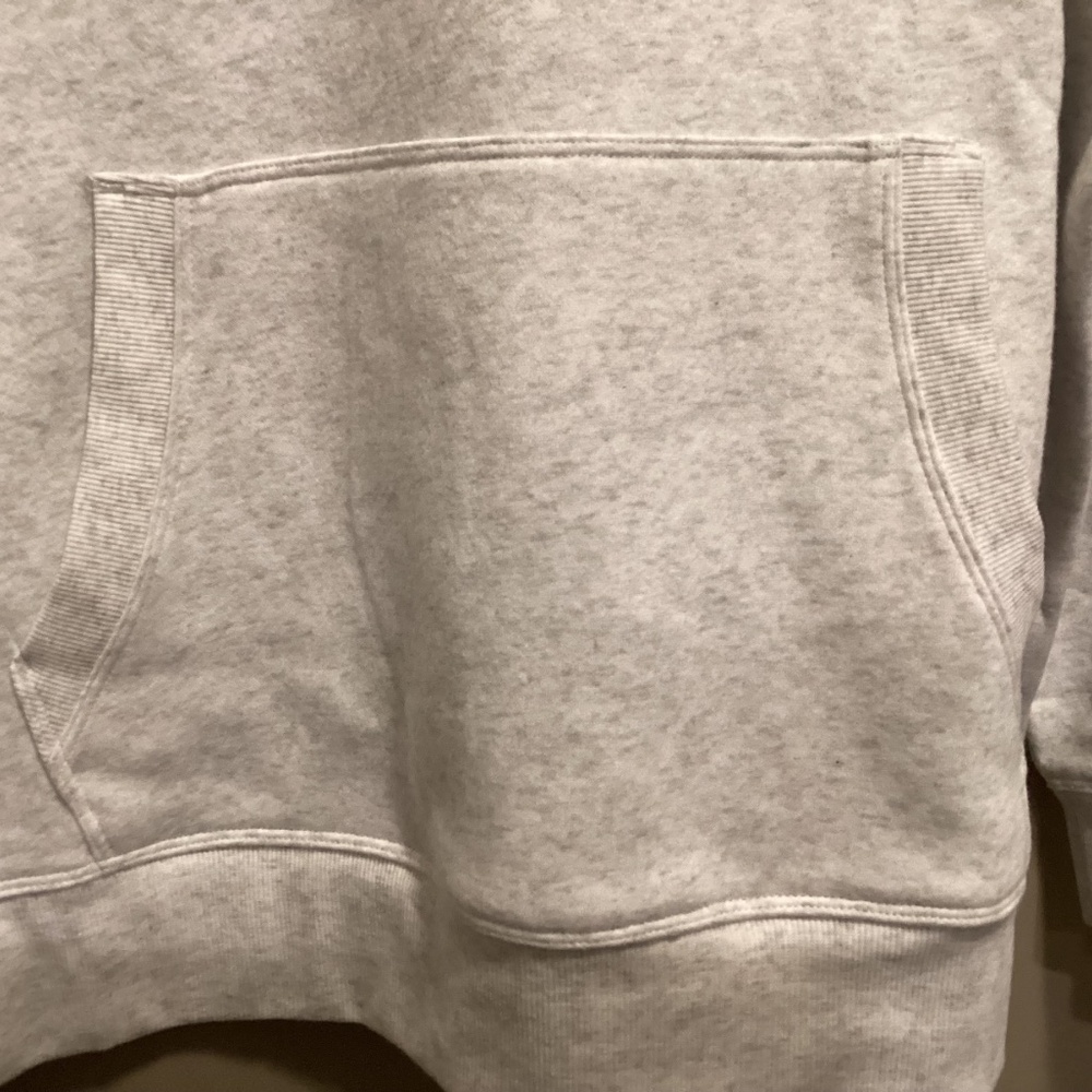 DKNY Sport Women’s Rhinestone Sequin Logo Hoodie Light Gray - Picture 4 of 14